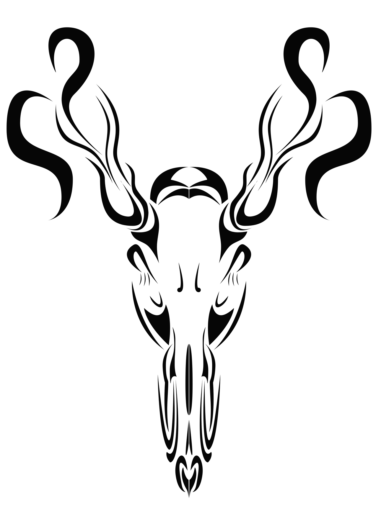 deer skull clip art free - photo #14
