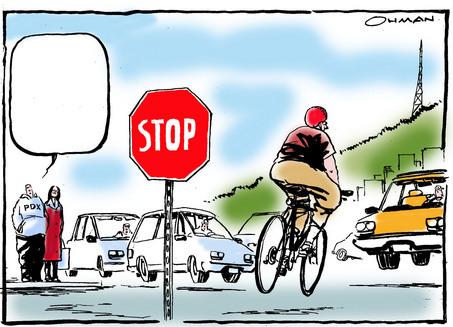 The physics of why bicyclists hate stop signs | OregonLive.