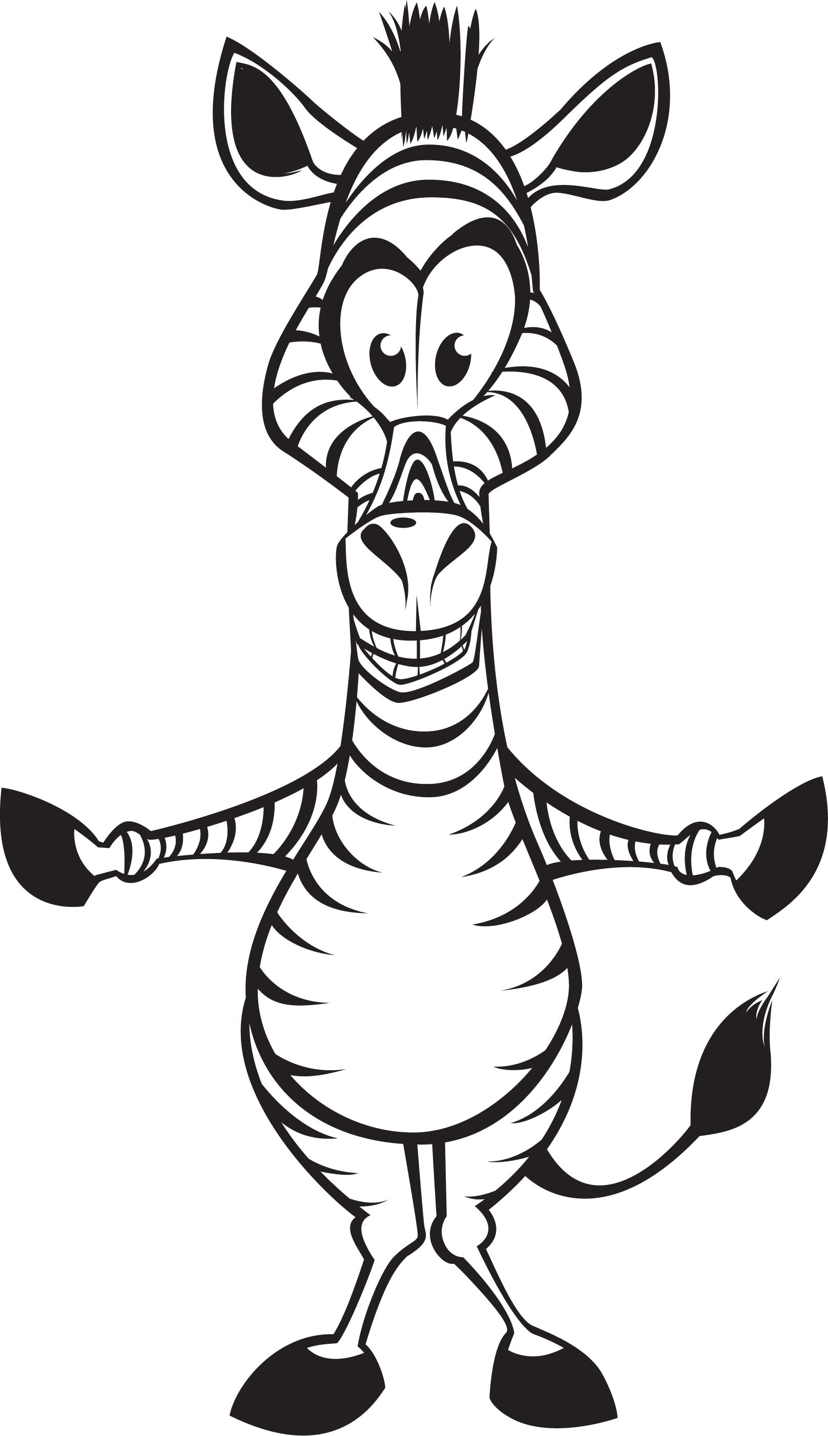 funny zebra clipart