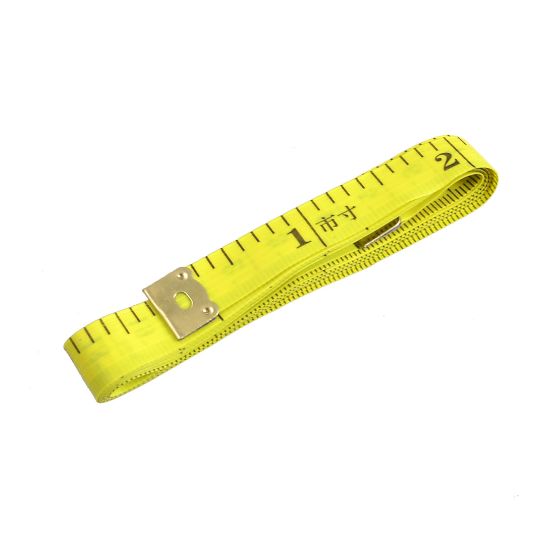 2X Yellow Soft Plastic Dual Scale Ruler Tape Measuring Tool 1 5M ...