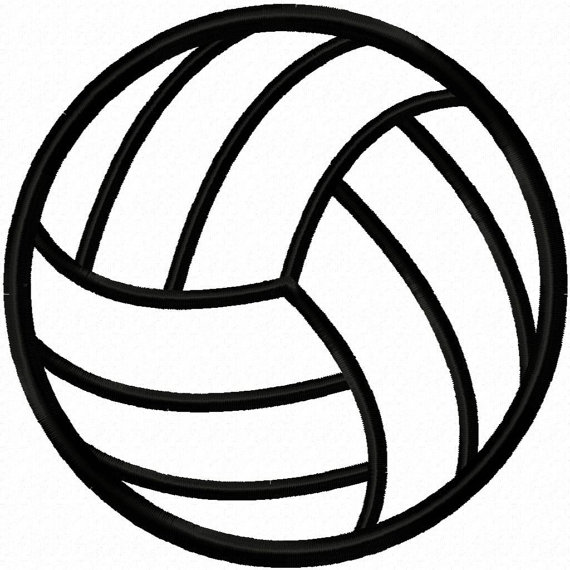 volleyball outline clip art - photo #10