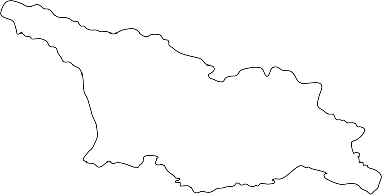 Georgia outline map