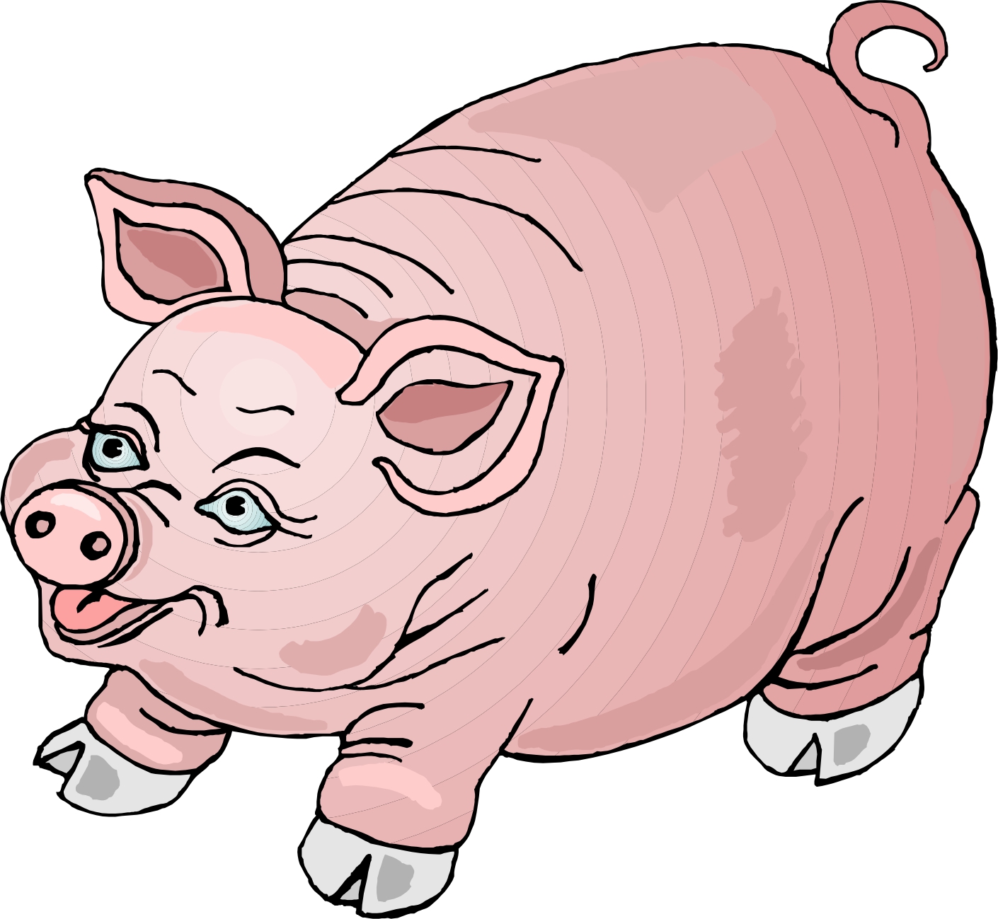 Cartoon Picture Of A Pig