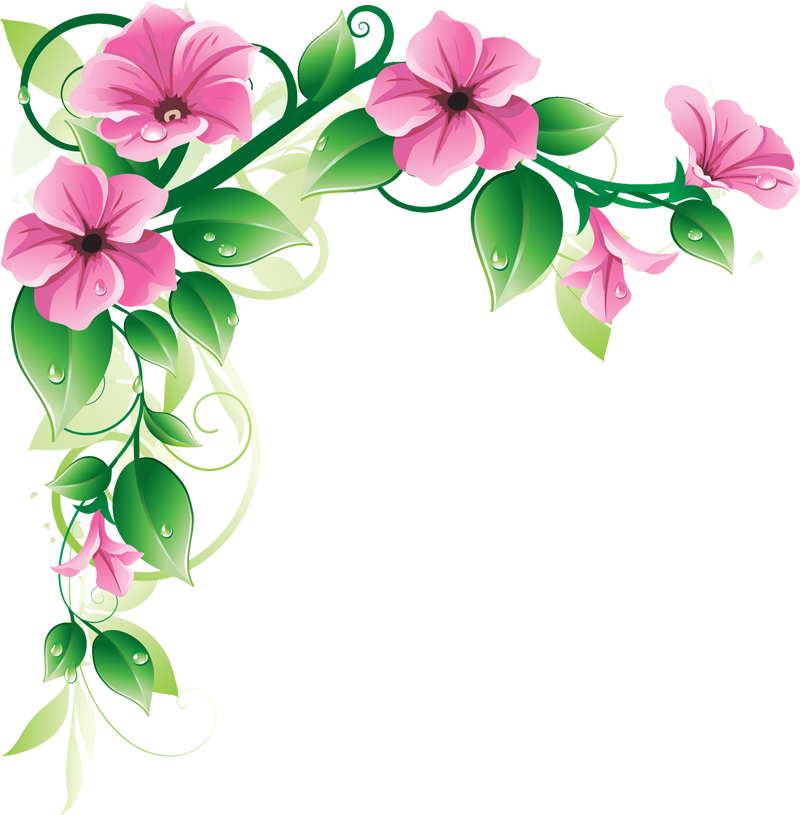 free spring flower clip art borders - photo #4