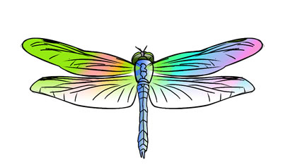 FREE Dragonfly Clip Art 8