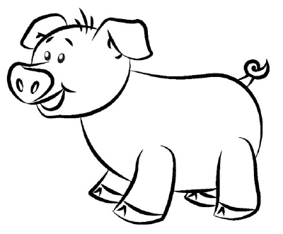 Draw a pig – how to draw a cartoon pig