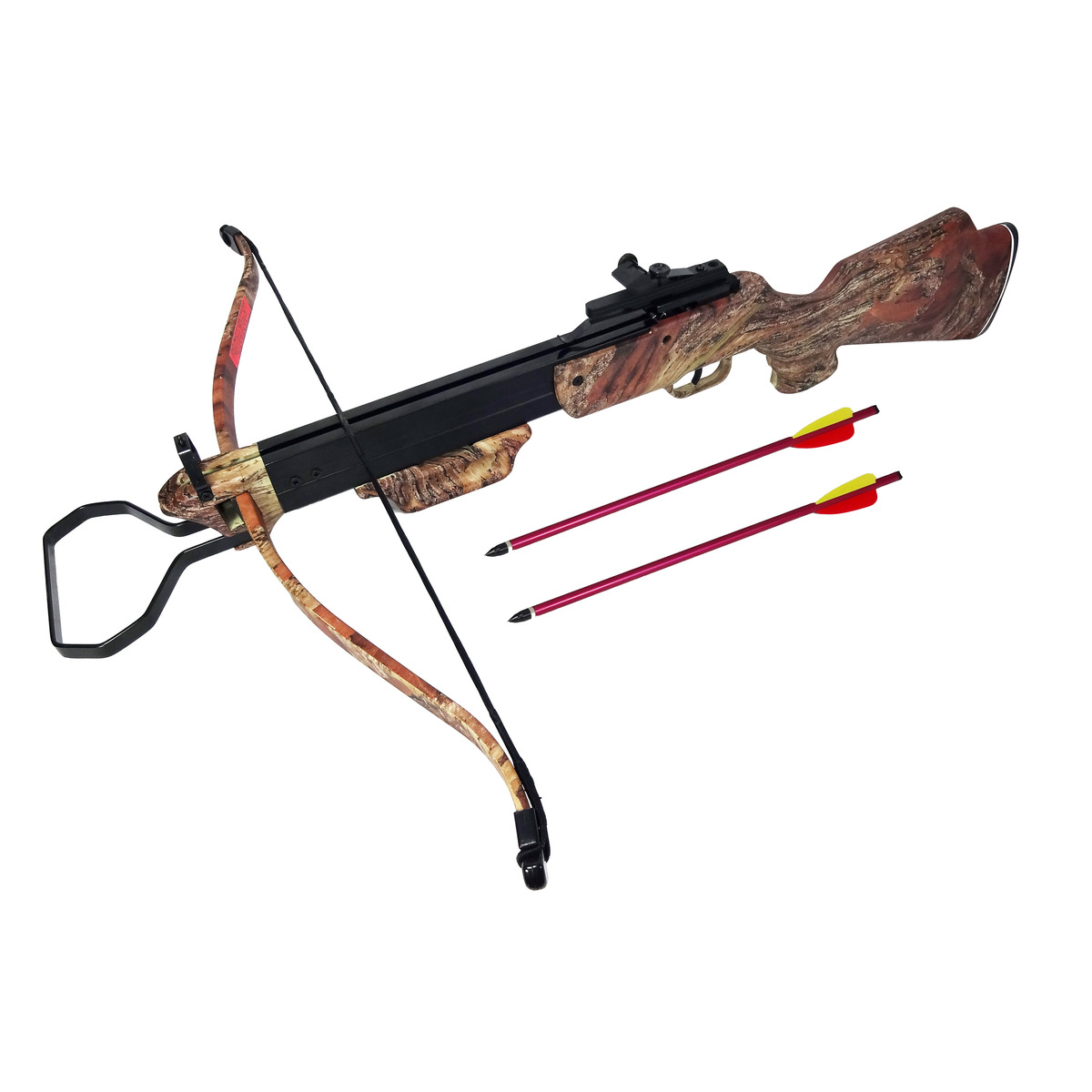 Man Kung 150 lbs Crossbow Hunting Cross Bow w 2 Bolts Arrows