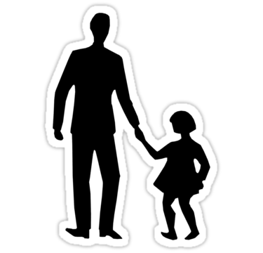 Father and Daughter" Stickers by GysWorks | Redbubble - ClipArt Best