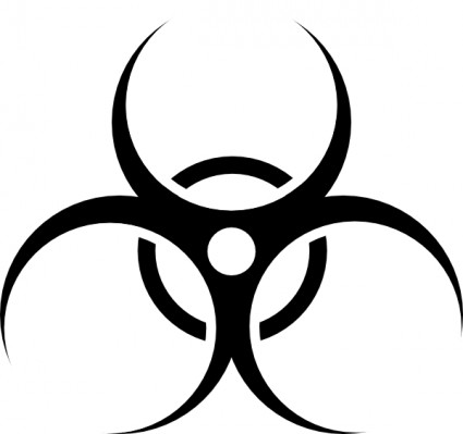 Biohazard Symbol clip art Free vector in Open office drawing svg ...