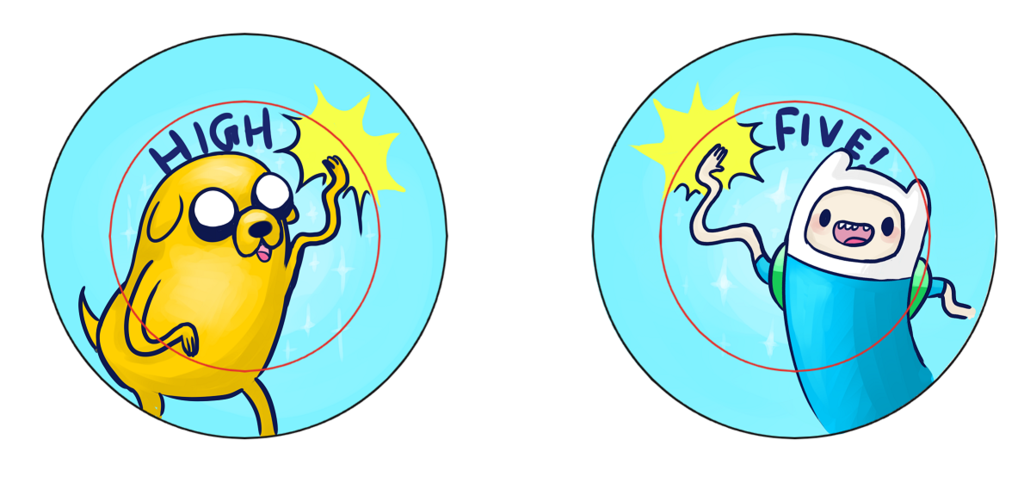 Jake the Dog and Finn the Human Pins