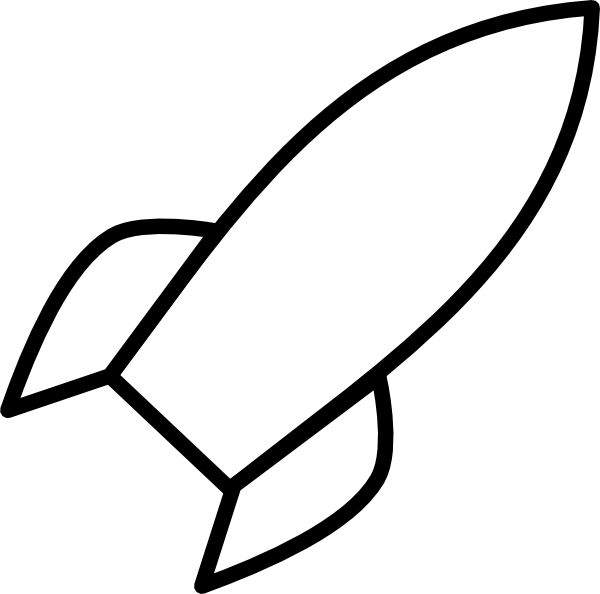 Spaceship Outline ClipArt Best