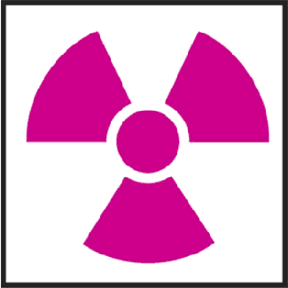 3.5" Radiation Hazard Trefoil Symbol for Hazardous Material RTK ...