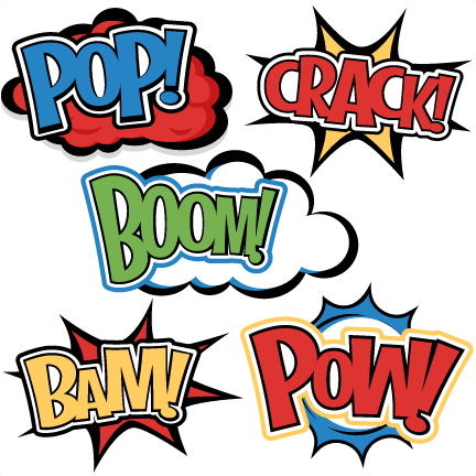 Superhero Words SVG cutting files for scrapbooking superhero ...