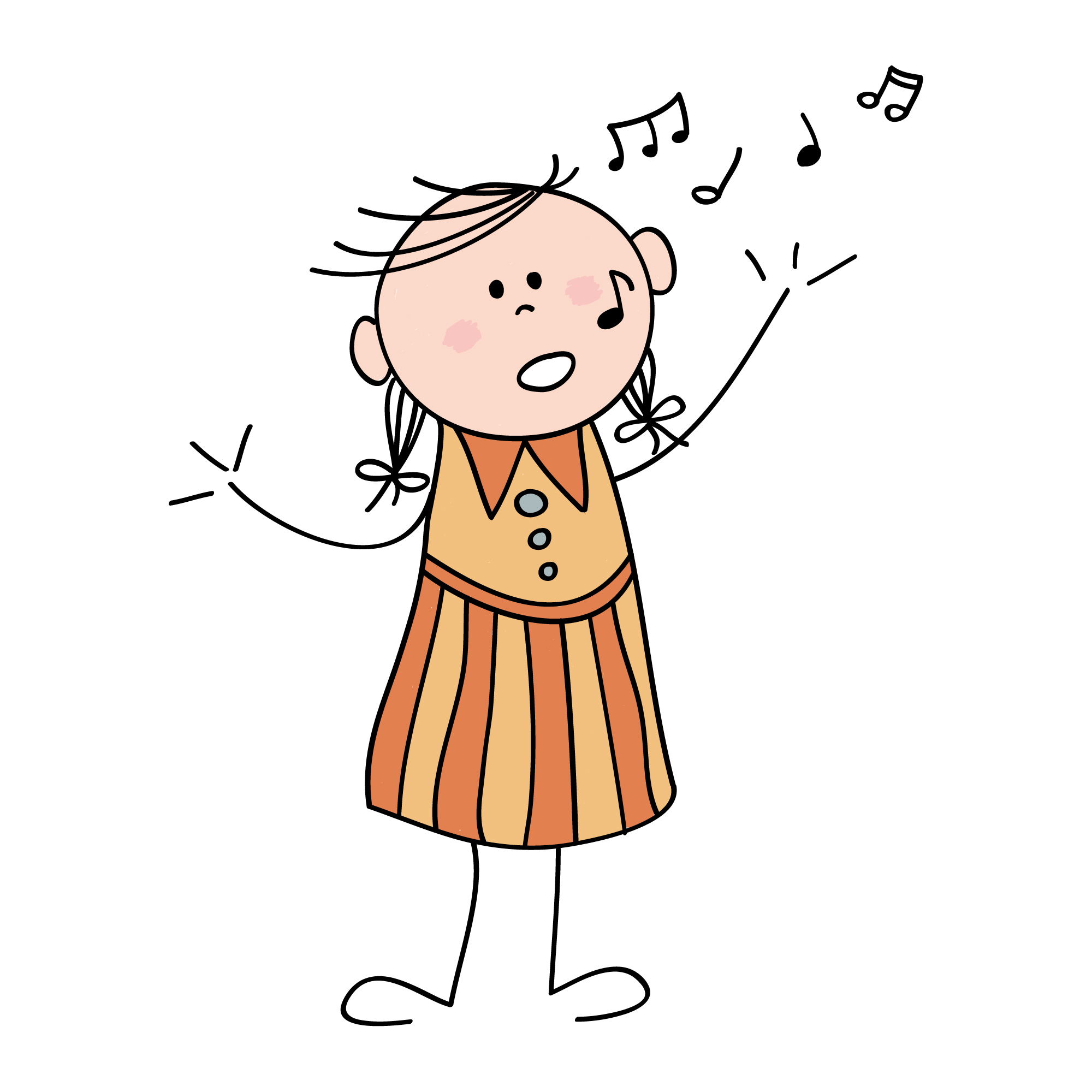 clipart of a girl singing - photo #33