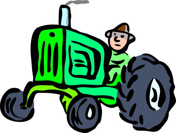 Cartoon John Deere Tractor