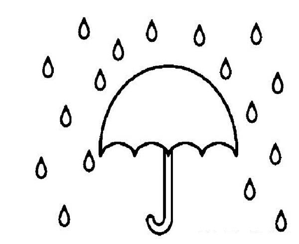 Raindrop Coloring Page - eColors