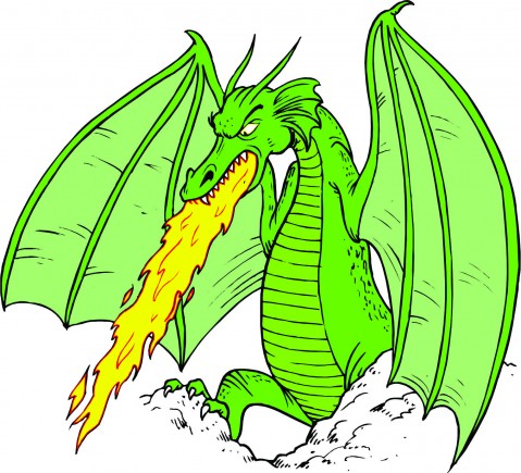 cartoon-dragon-breathing-fire | PA TIMES Online