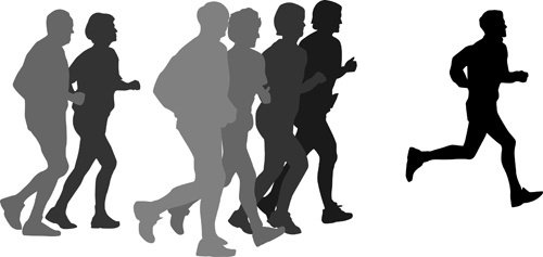 Running man silhouette vector free vector download (7,562 Free ...