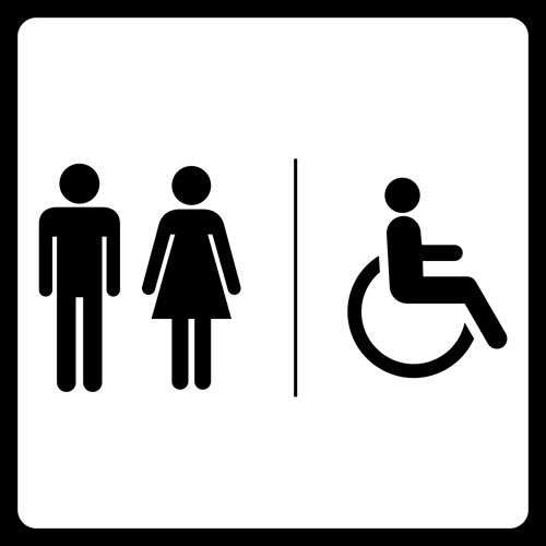 Vector toilet sign man and woman design 05 - Vector Logo free download