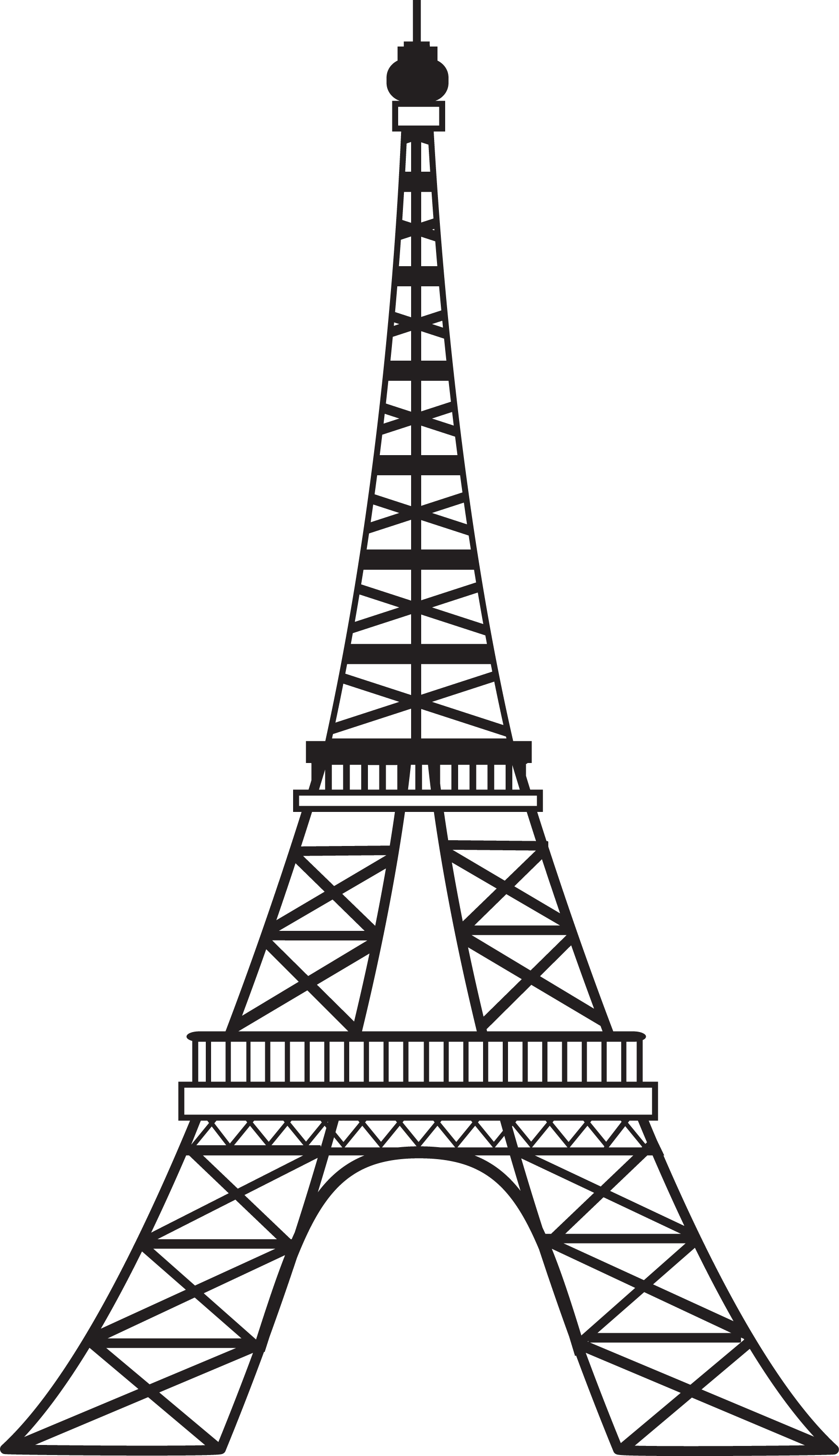 Eiffel Tower Line DrawingPNG ClipArt Best