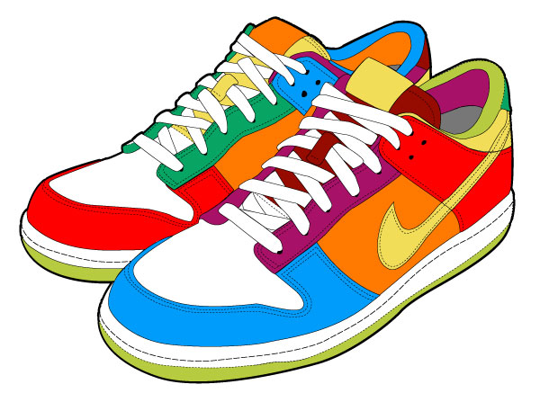 Nike Running Shoes Clipart - Free Clipart Images