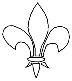 Fleur De Lis Printable Stencil Clipart - Free to use Clip Art Resource