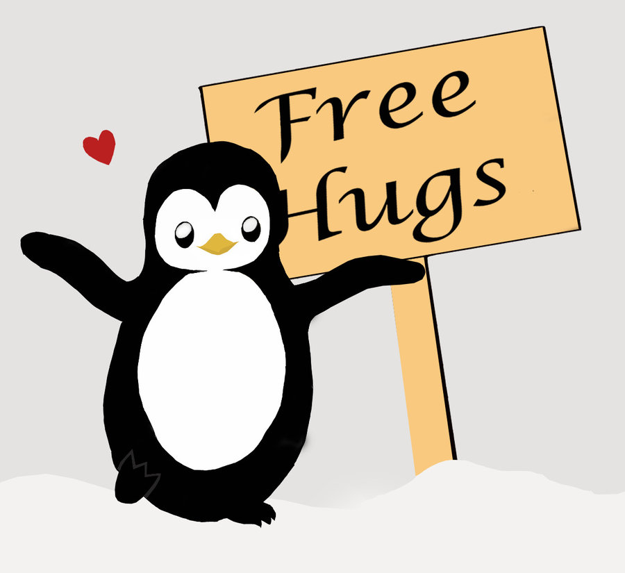 Cartoon Penguins Hugging | Free Download Clip Art | Free Clip Art ...