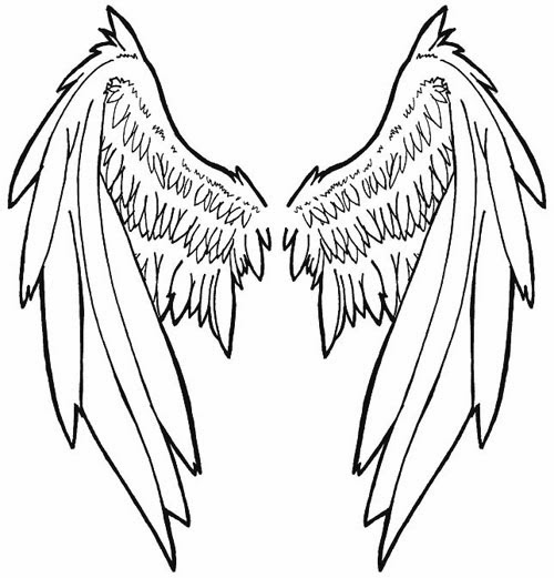 Angel Wings With Heart Tattoo Stencil | Fresh 2017 Tattoos Ideas