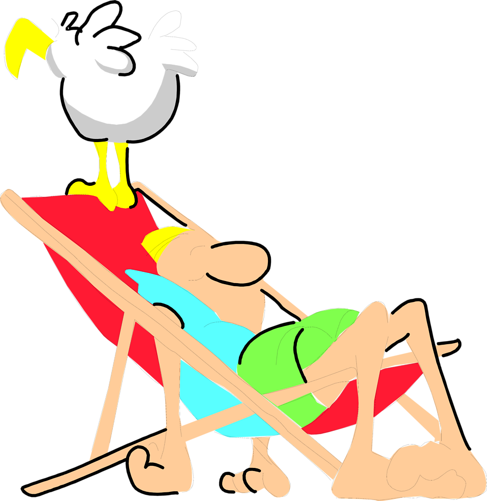 Man Beach | Free Stock Photo | Illustration of a cartoon man ...