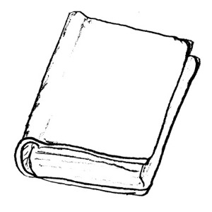 Closed book clipart black and white free clipart - dbclipart.com