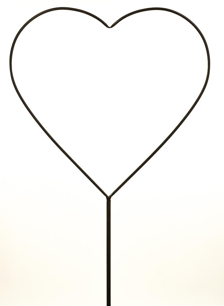Metal Large Heart Shaped Garden Flower Bed Spike Ornament Stake | eBay