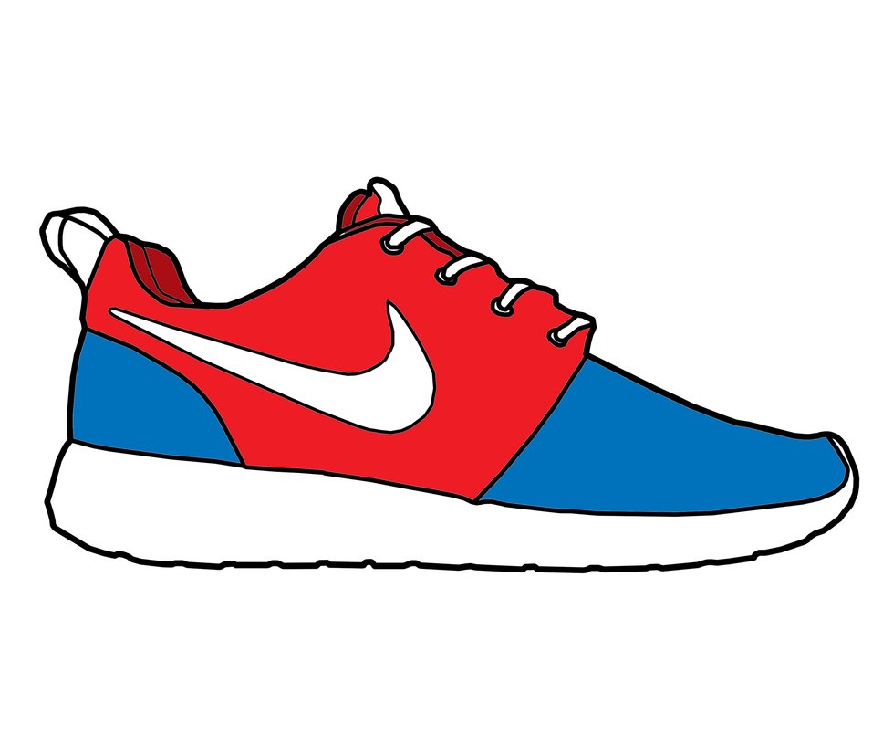 Drawing Of Roshe Run How To Draw Nike Shoes | Proctors ...