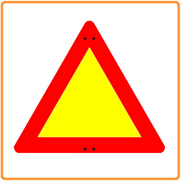 China Reflective Triangle Traffic Sign / Safety Triangle Warning ...
