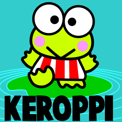 How to Draw Keroppi from Hello Kitty with Easy Step by Step ...