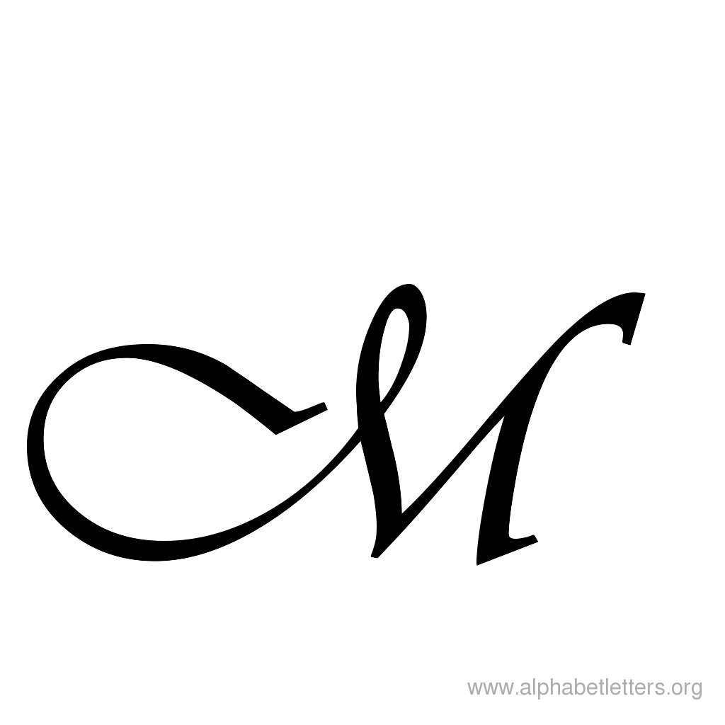 Download Printable Calligraphy Letter Alphabets | Alphabet Letters Org
