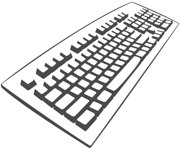 Free Keyboard Clipart, 1 page of Public Domain Clip Art