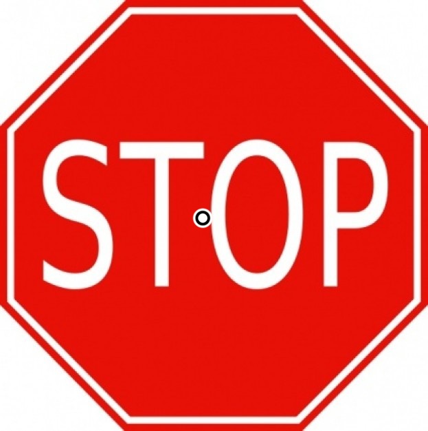 This stop sign is an octagon because it has 8 sides - ThingLink