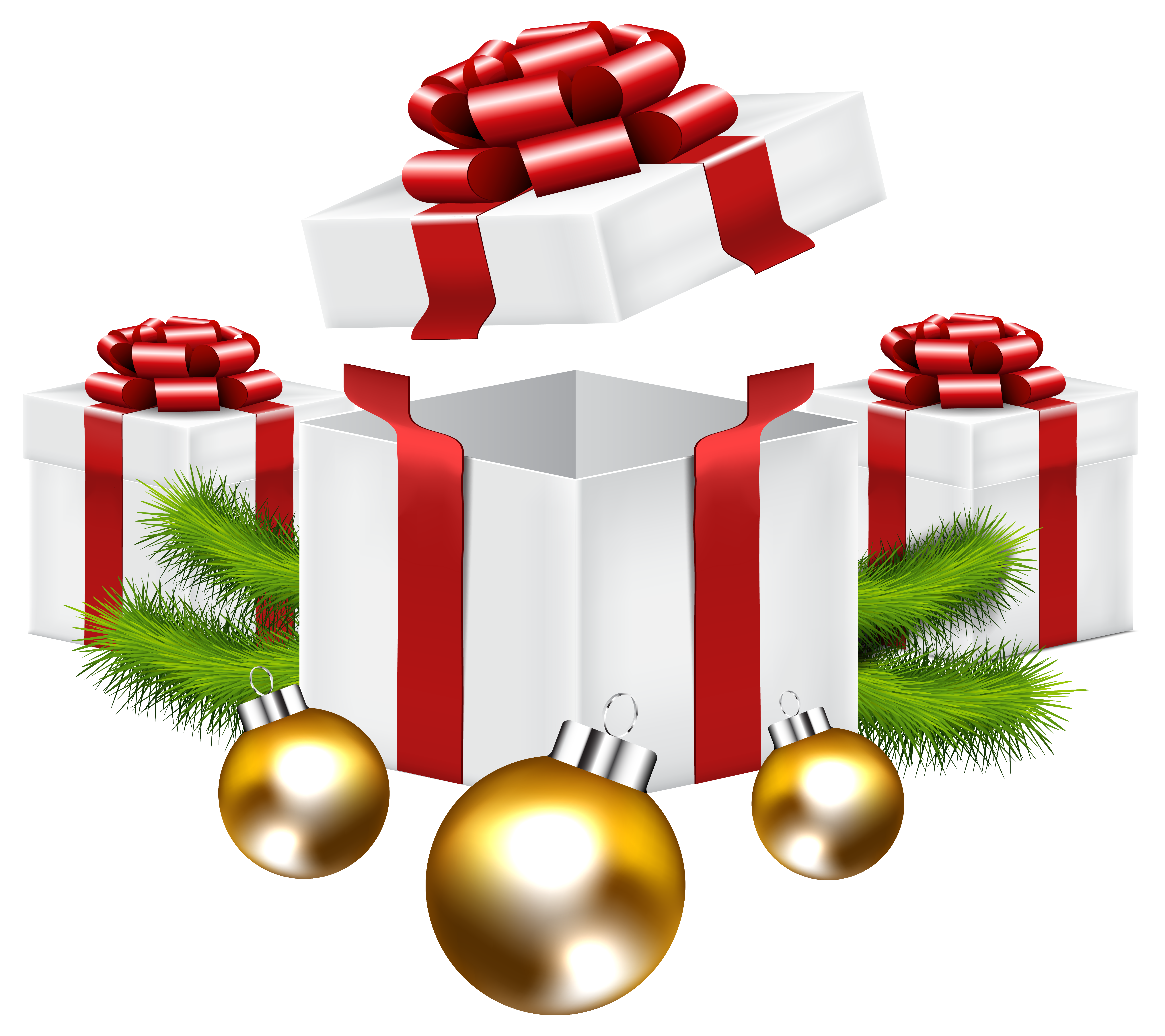 Christmas Gifts PNG Clip Art Image