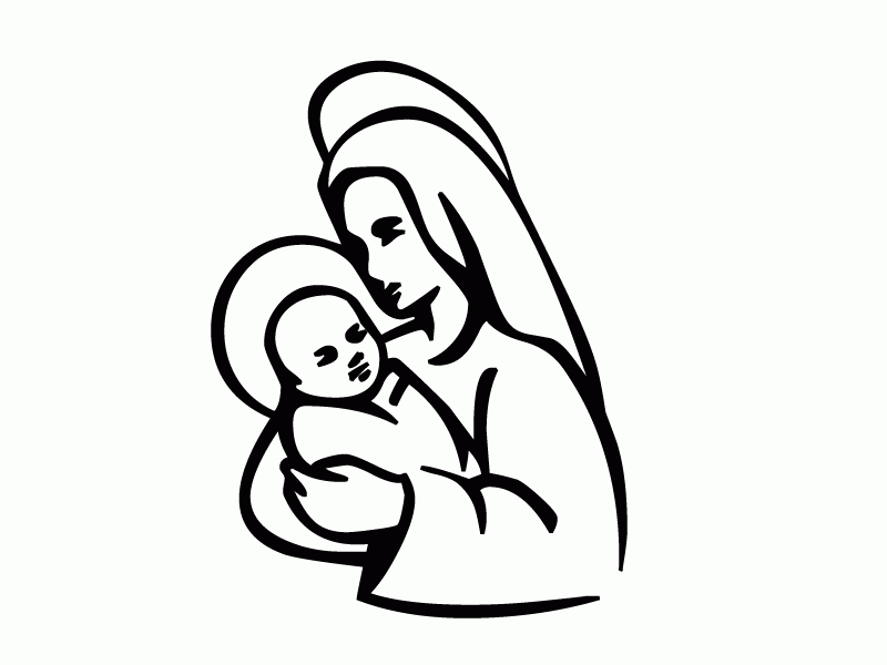 clip art mary mother of god - photo #25