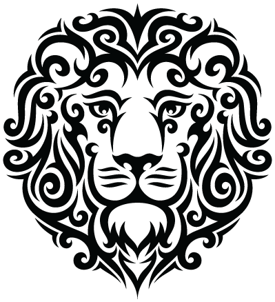 Tribal Leo Lion Tattoo PNG | PNG Mart