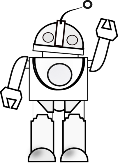 Simple Robot Outline Clipart - Free to use Clip Art Resource