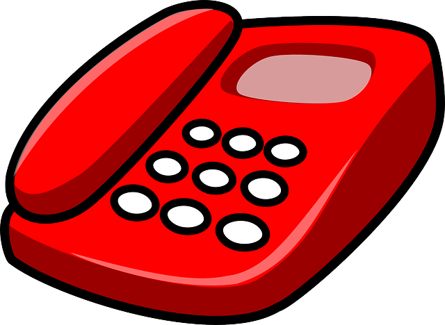 RED, PHONE, ICON, OFFICE, CARTOON, TELEPHONE, FREE - Public Domain ...