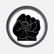 Black Power Fist Clocks | Black Power Fist Wall Clocks | Large ...