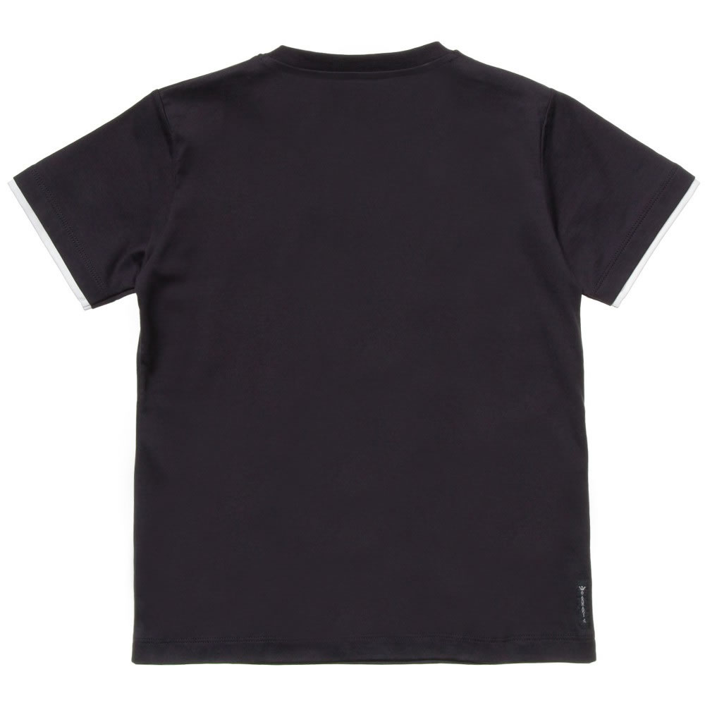 ARMANI TEEN Boys Navy Blue Paisley Logo T-Shirt - Children Boutique