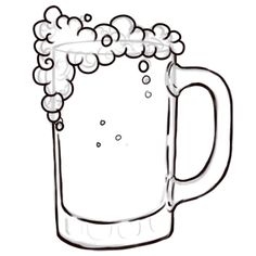 To draw, Beer and Beer mugs