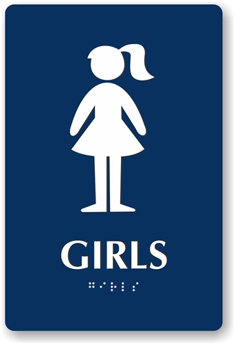 Girl Bathroom Sign | Kitchen Design Ideas (8-Feb-17 14:32:58)