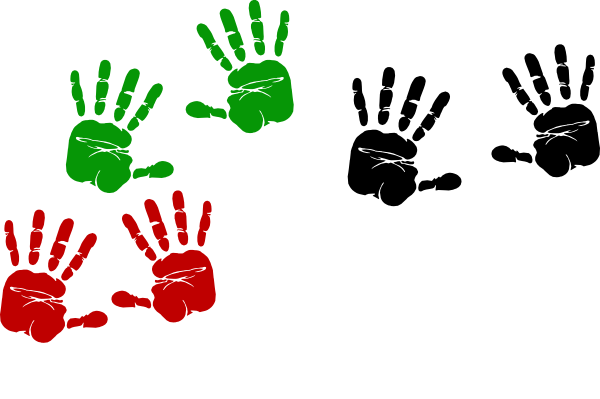 Green Handprint Clipart - Free Clipart Images