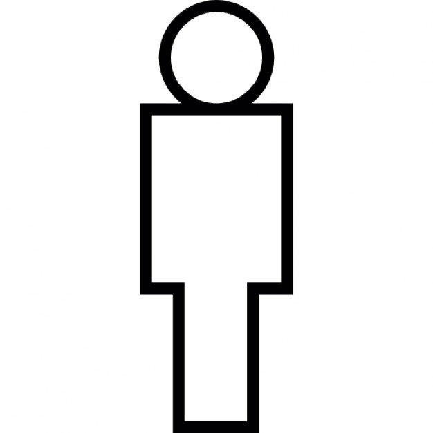 Outlines Of A Person Standing - ClipArt Best