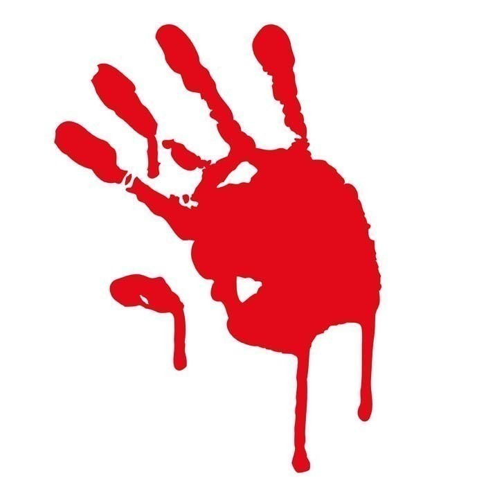 Blood Splatter Hand Clipart