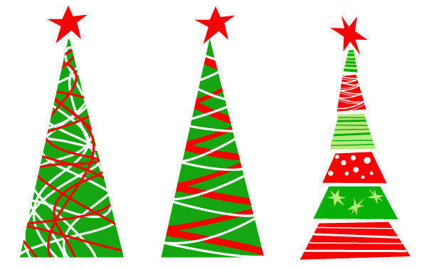 Free vector christmas tree clipart